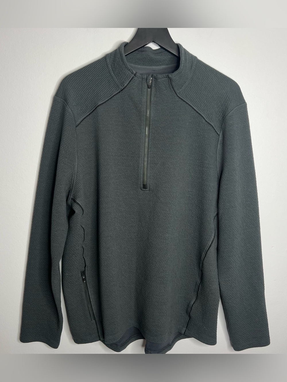 Rhone Tribeca Tech 1/2 Zip Pullover Sweater Mens Large Grey